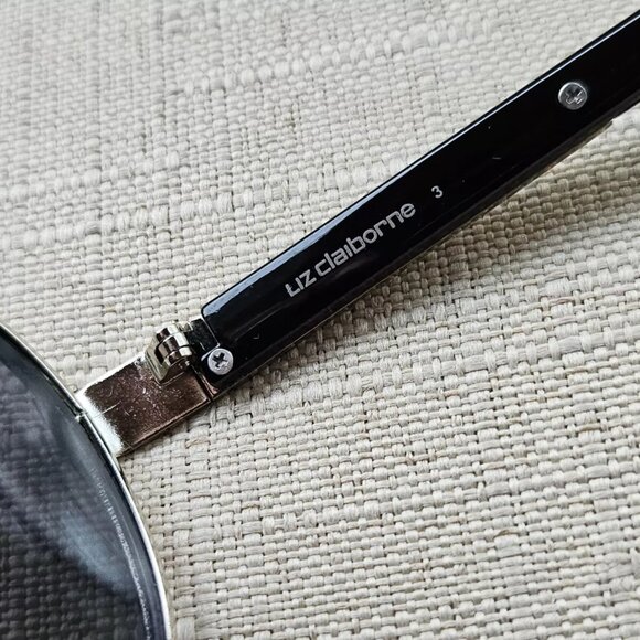 Liz Claiborne Sunglasses Silver Tone Metal Frame Unisex Eye Wear 61[]14 125 - Picture 10 of 12